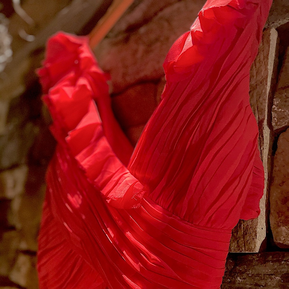 Bebe Pink Ruffle Dress - Picture 4 of 7